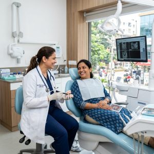 Professional dentist consultation in modern dental clinic in Bangalore
